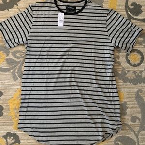 PacSun Striped scallop fit shirt